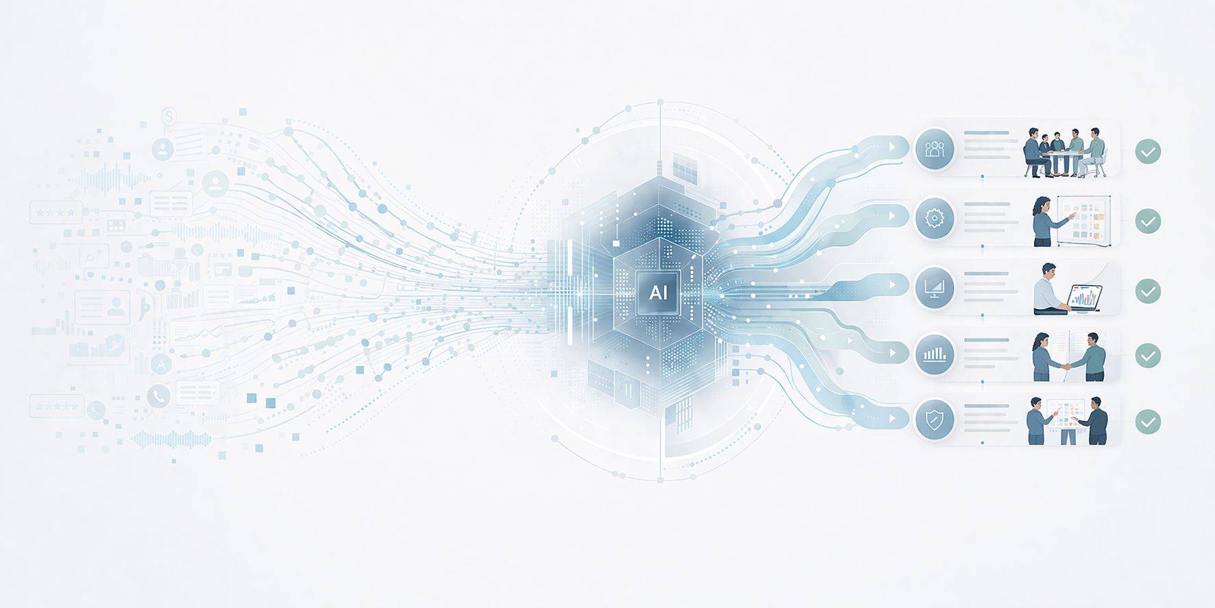 AI-powered data flow network design